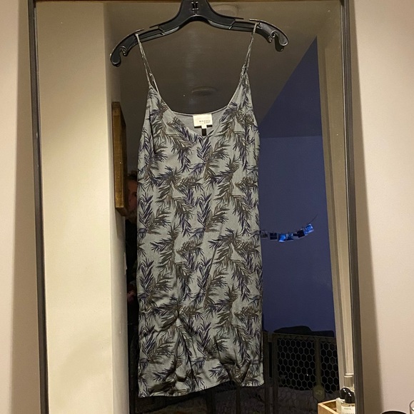 Aritzia Wilfred Free Vivienne Palm Print Slip Dress (size S) - Picture 1 of 3
